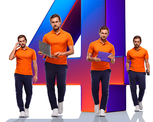 Великолепная четверка Ростелеком в деревня Жилино (Орловская область)